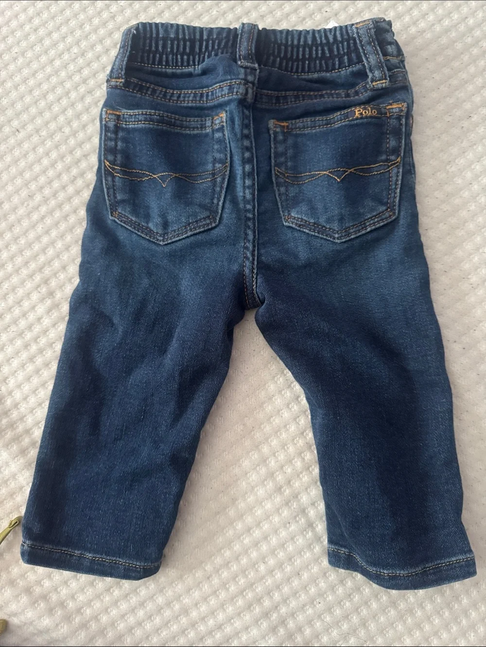 Baby boy Polo Ralph Lauren Dark Blue Denim Jeans - Classic Stretch Bottoms